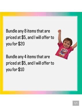 DEAL! Any 8 $5 items for $20